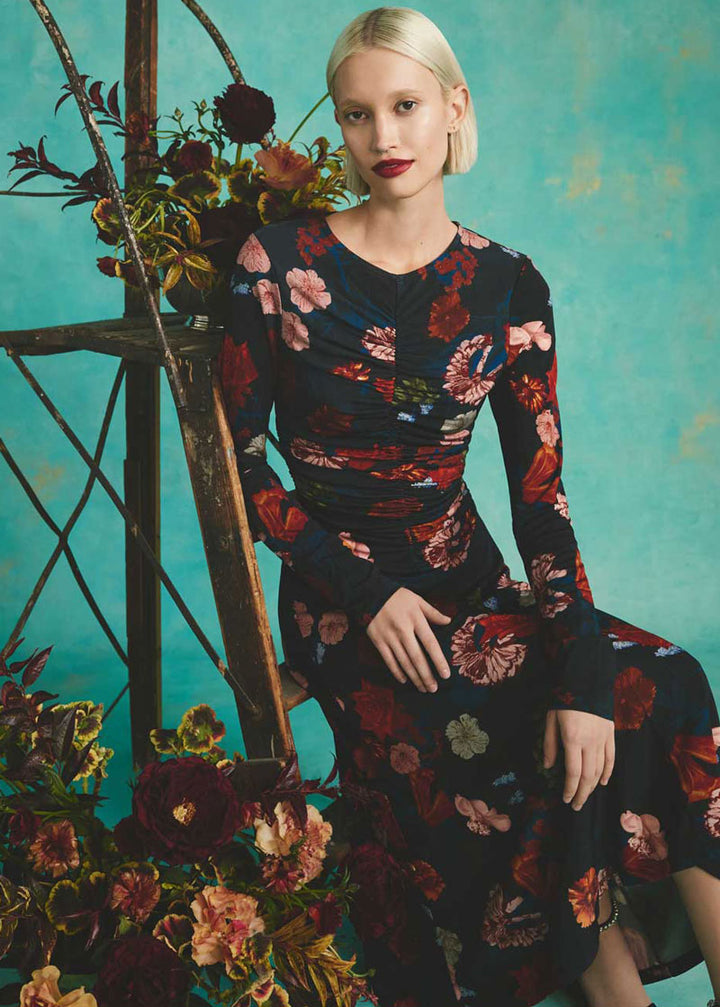 long sleeves dresses midi dresses