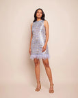 cara cara paige dress arcada light blue on figure front