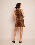 cara cara tay dress natural animal print on figure back