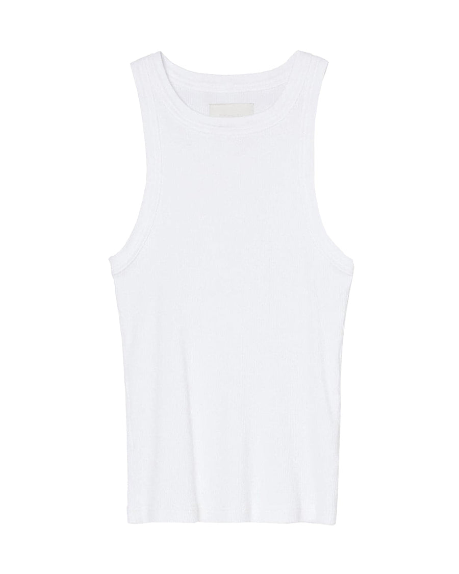 citizens of humanity isabel rib tank white on front