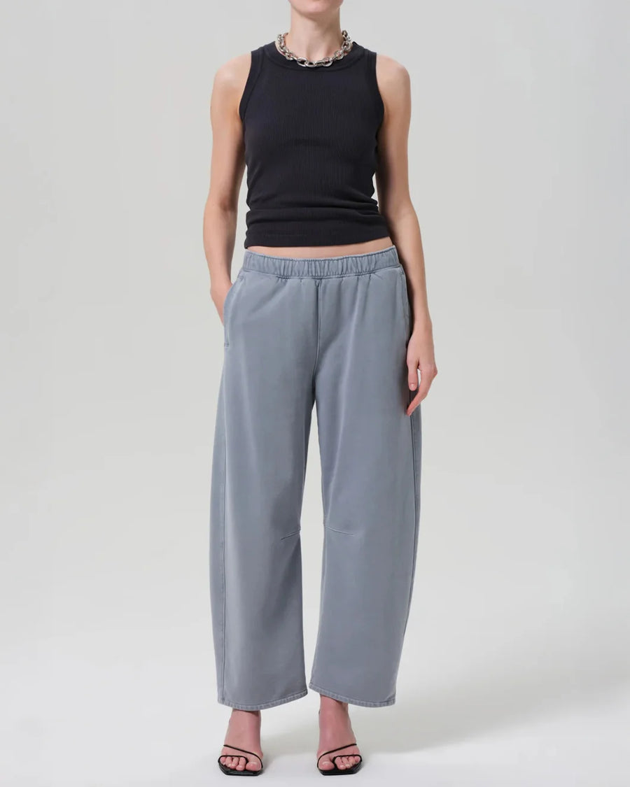 citizens of humanity miro sweatpants hematite on figure front