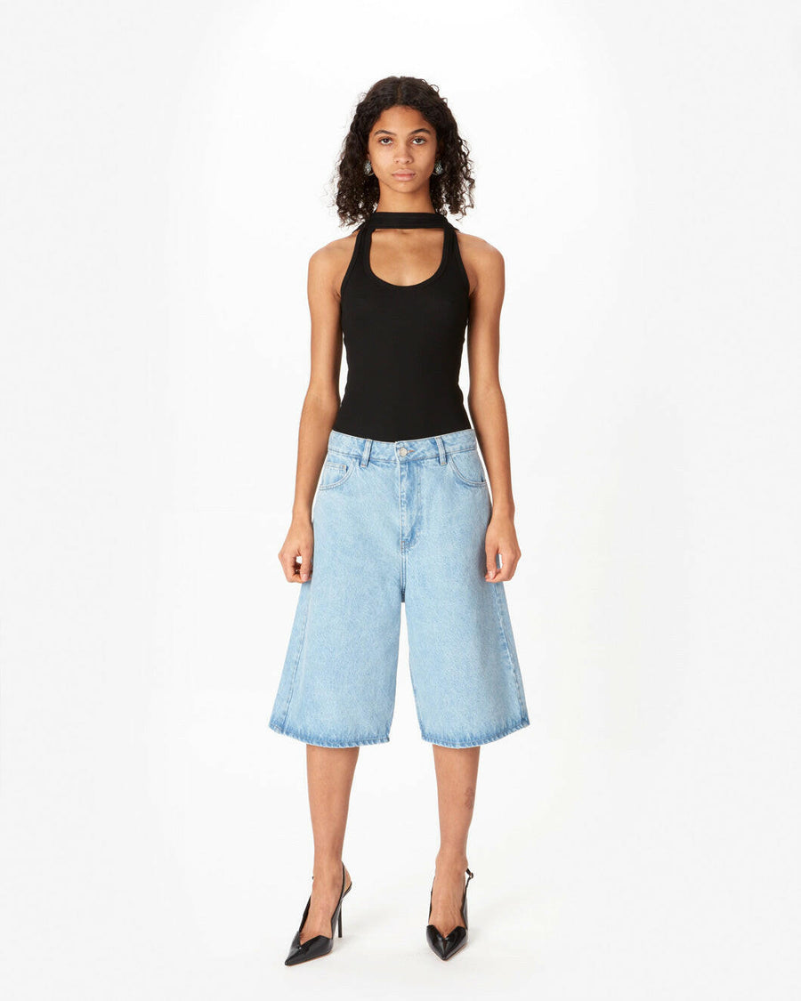 coperni Bermuda Denim Pants on figure front