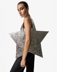 coperni Foil Star Tote silver on figure