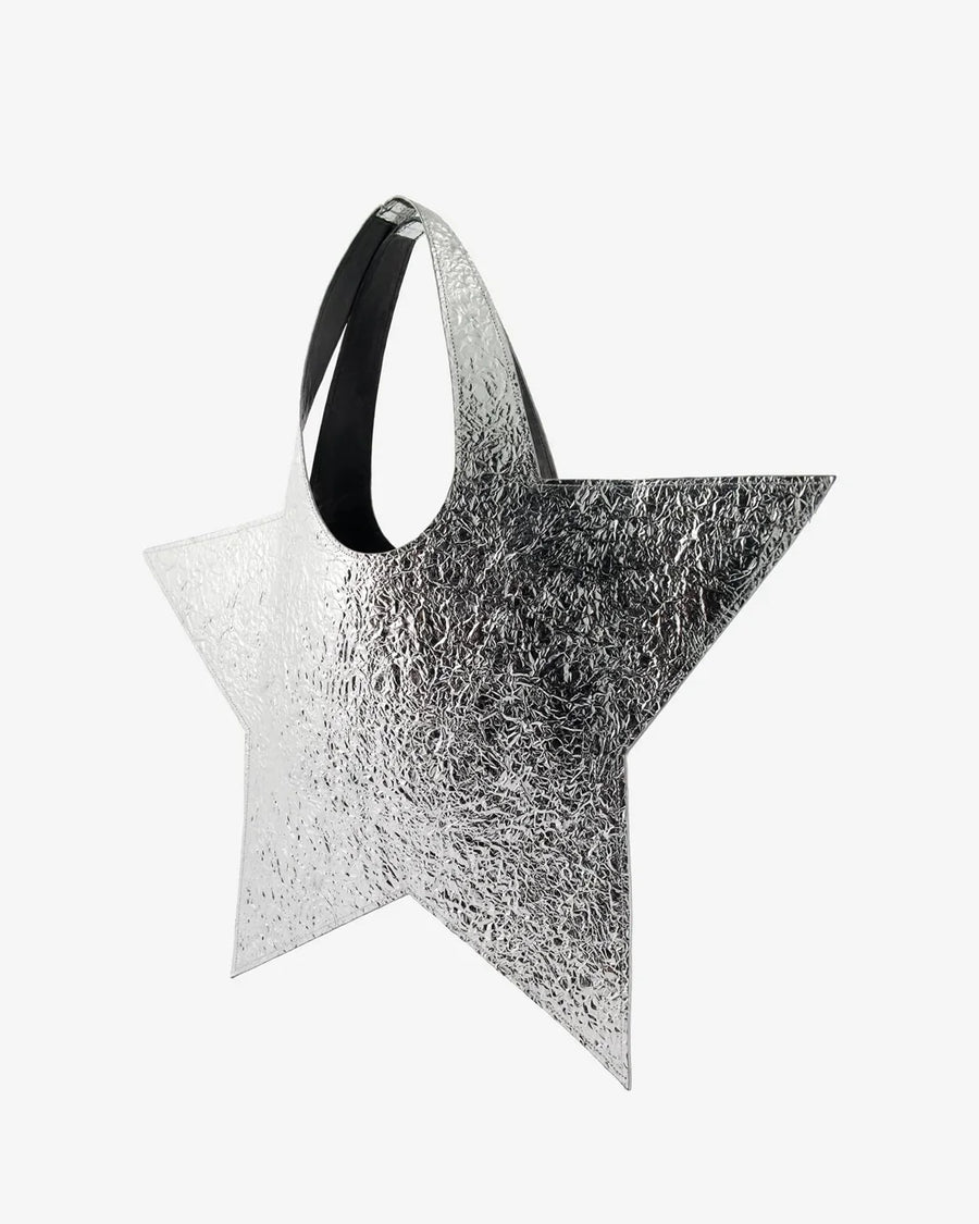 coperni Foil Star Tote silver side