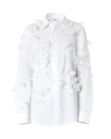 coperni Organza Butterfly Shirt white