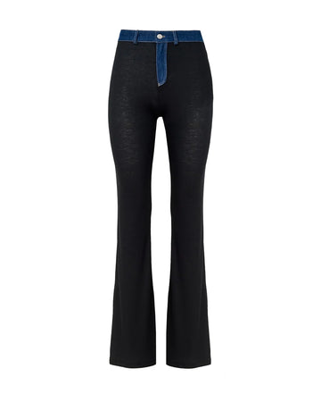 coperni Second Skin Rib Denim Pants black