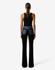 coperni Second Skin Rib Denim Pants black on figure back