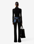 coperni Second Skin Rib Denim Pants and top black on figure back