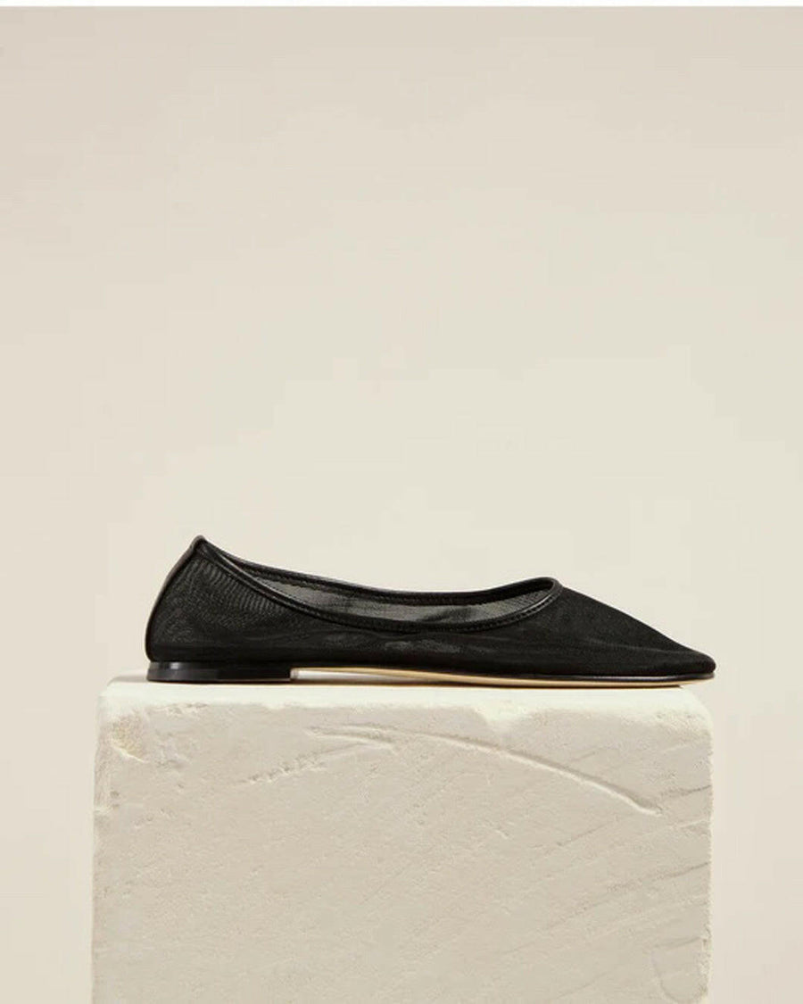 dear frances Balla Mesh ballet flat black