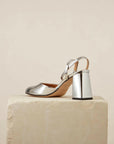  dear frances harlow pump silver back