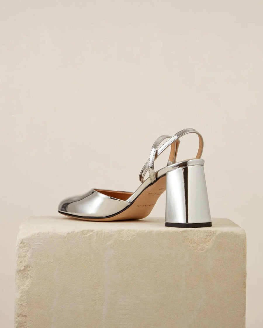  dear frances harlow pump silver back