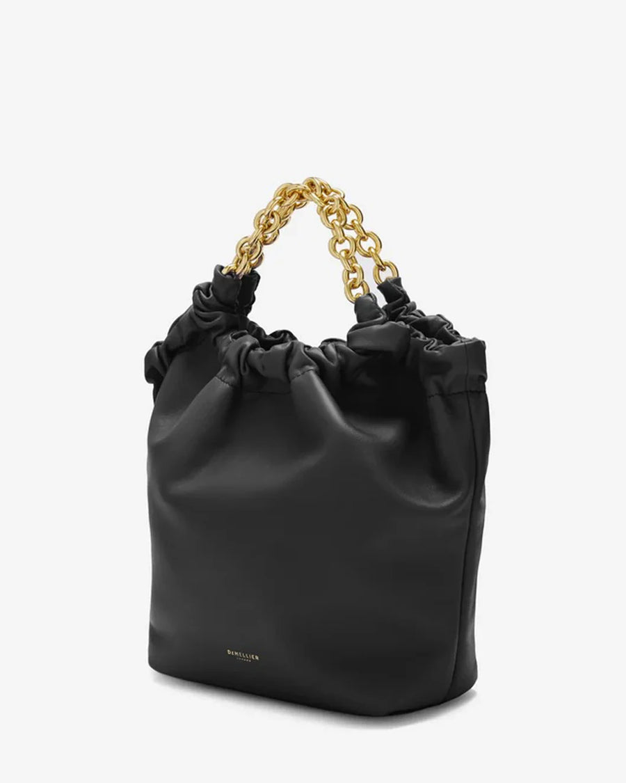 demellier Small Miami Smooth Leather Black bag