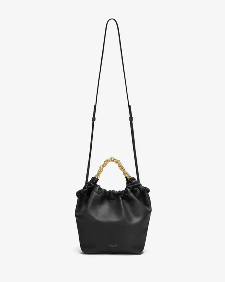 demellier Small Miami Smooth Leather Black bag