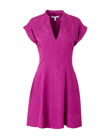 derek lam 10 crosby Christina Short Sleeve Mini Dress hibiscus pink