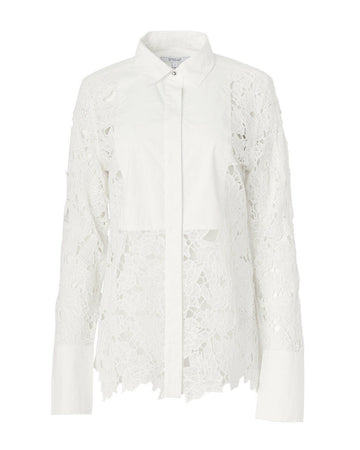 derek lam 10 crosby megan long sleeve button down blouse white