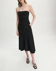 dorothee schumacher emotional essence i dress pure black on figure side