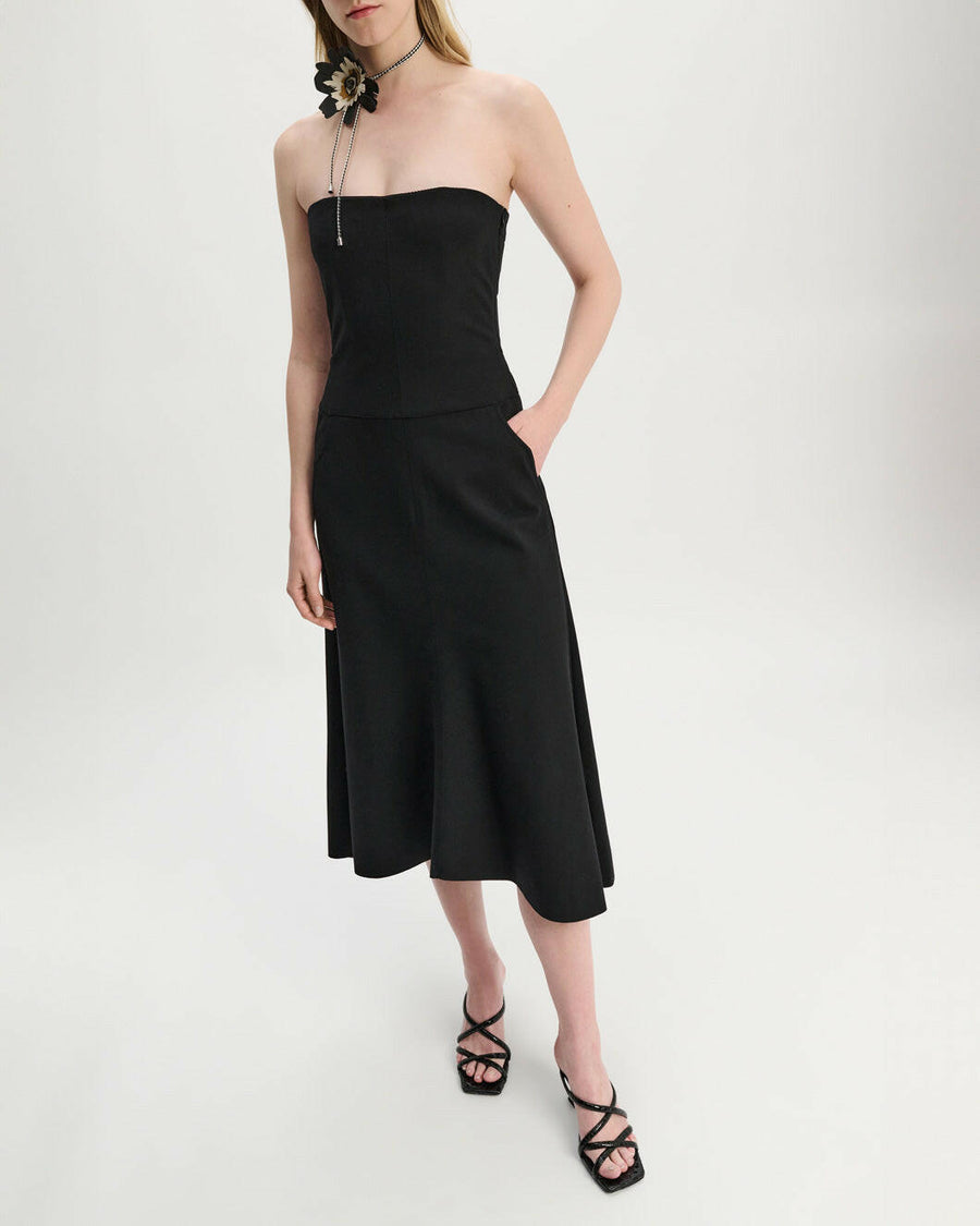 dorothee schumacher emotional essence i dress pure black on figure side