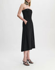 dorothee schumacher emotional essence i dress pure black on figure side