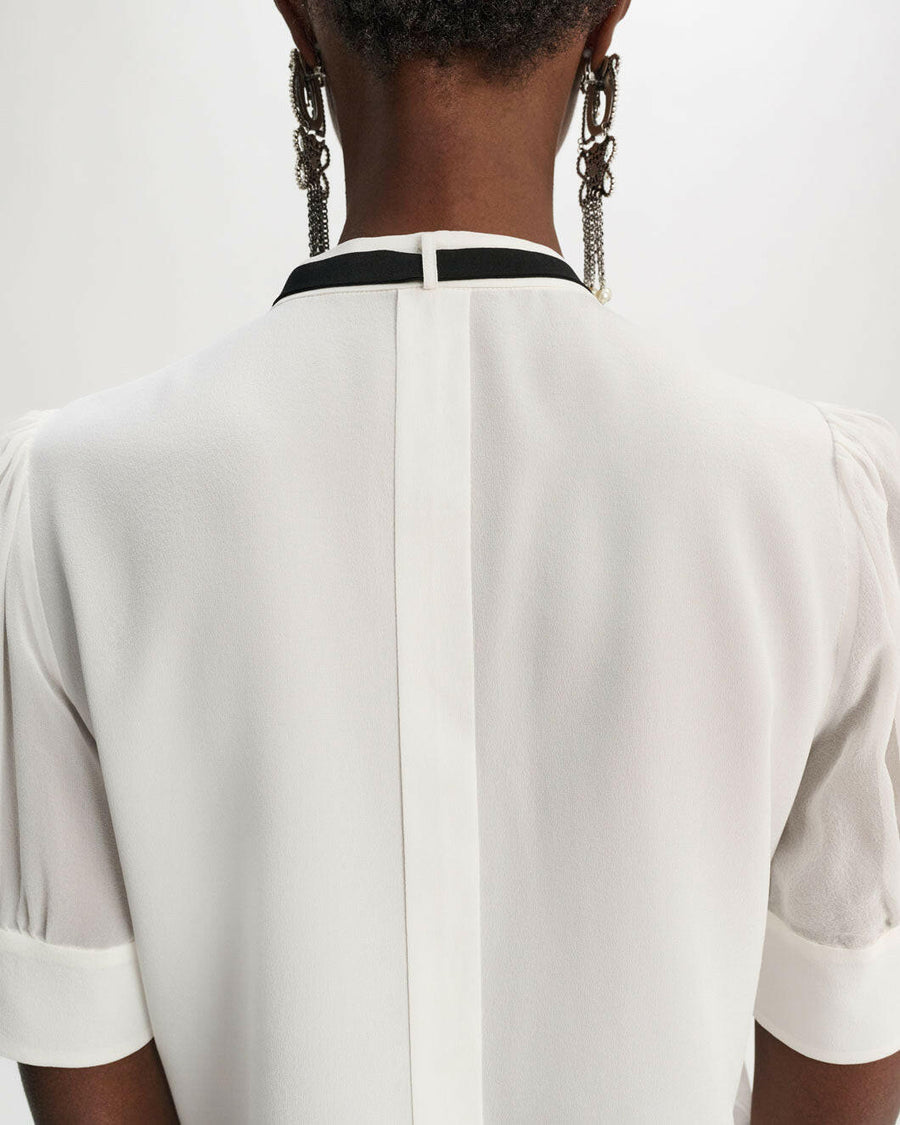 dorothee schumacher pleated beauty blouse white on figure back