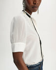 dorothee schumacher pleated beauty blouse white on figure side