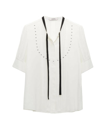 dorothee schumacher pleated beauty blouse white