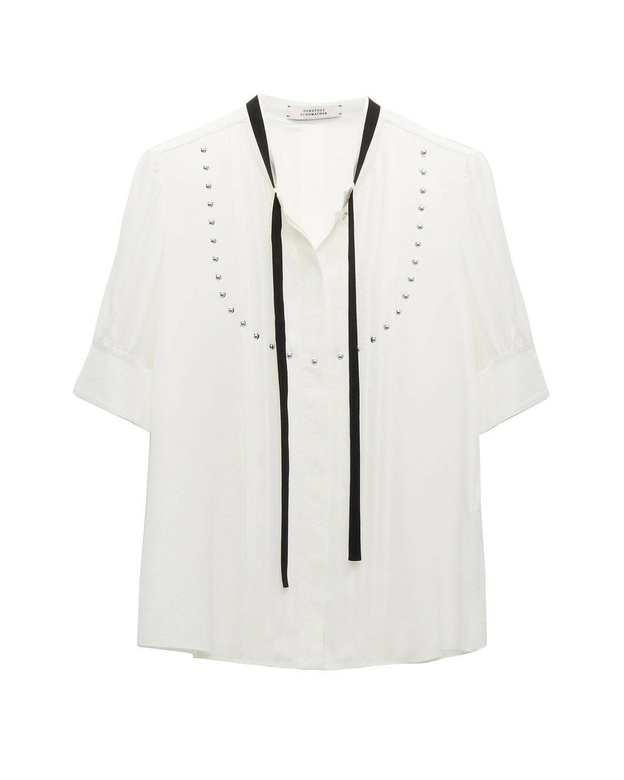 dorothee schumacher pleated beauty blouse white