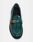 dorothee schumacher Signature Shine Loafer pine green top