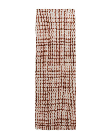 dorothee schumacher checked statement skirt brown and rose