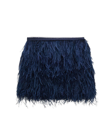 dorothee schumacher feathery volume skirt navy blue