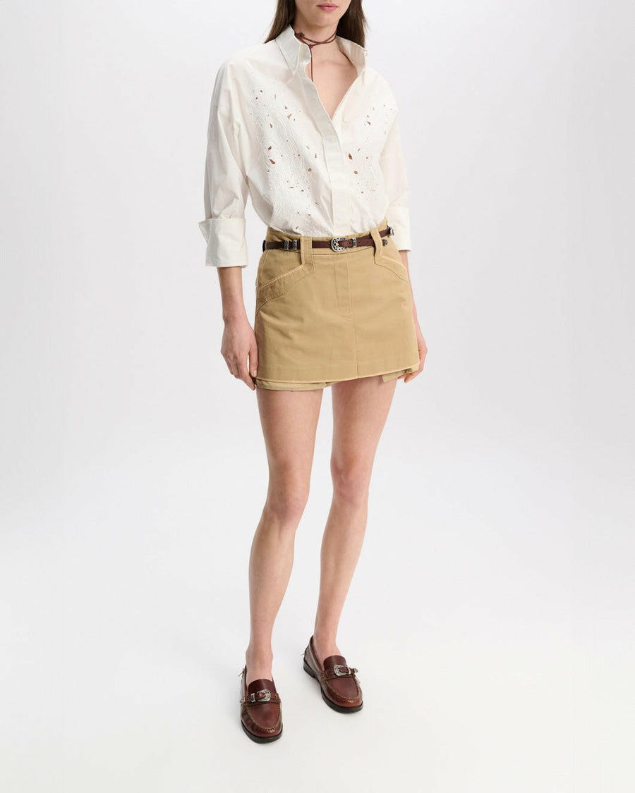 dorothee schumacher perfect match skort medium beige on figure front