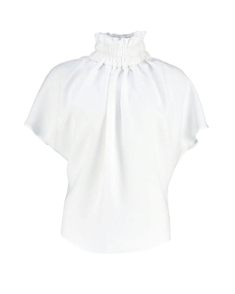edeline lee circle blouse white detail
