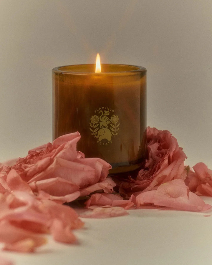 flamingo estate Night Blooming Jasmine & Damask Rose Candle