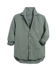 frank and eileen Eileen Button Up Thyme green