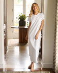 frank and eileen harper perfect tee maxi dress white front