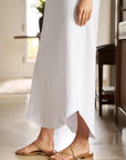frank and eileen harper perfect tee maxi dress white side