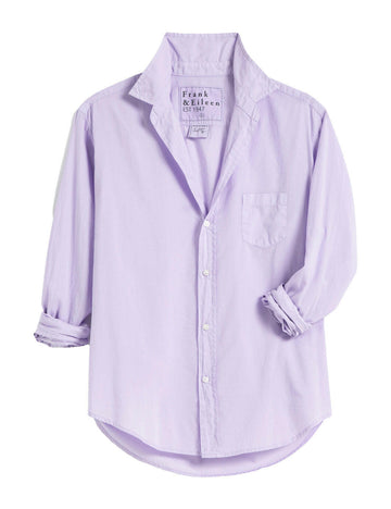 frank and eileen button up lilac purple top isolated
