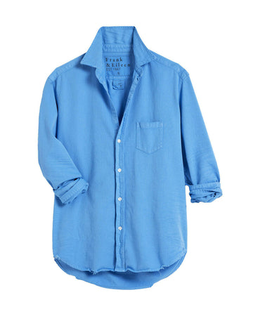 frank and eileen button up tide blue isolated