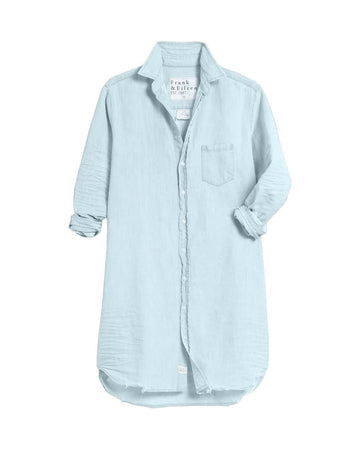 frank and eileen mary classic shirtdress classic blue tattered wash