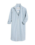 frank and eileen mary shirtdress blss blue and white stripe top isolated