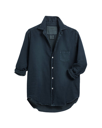 frank and eileen relaxed button up indigo front