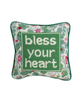 furbish studio Bless Your Heart Needlepoint Pillow