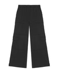 ganni black twill suiting cargo pants