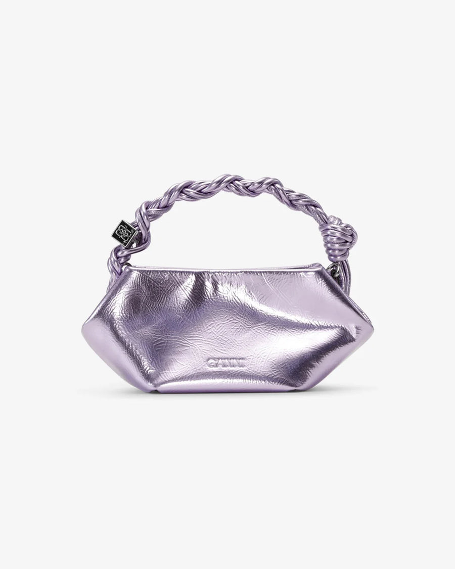 ganni Bou Bag Mini Metallic Pink Lavender