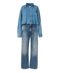 haikure tilda denim jumpsuit piano blue