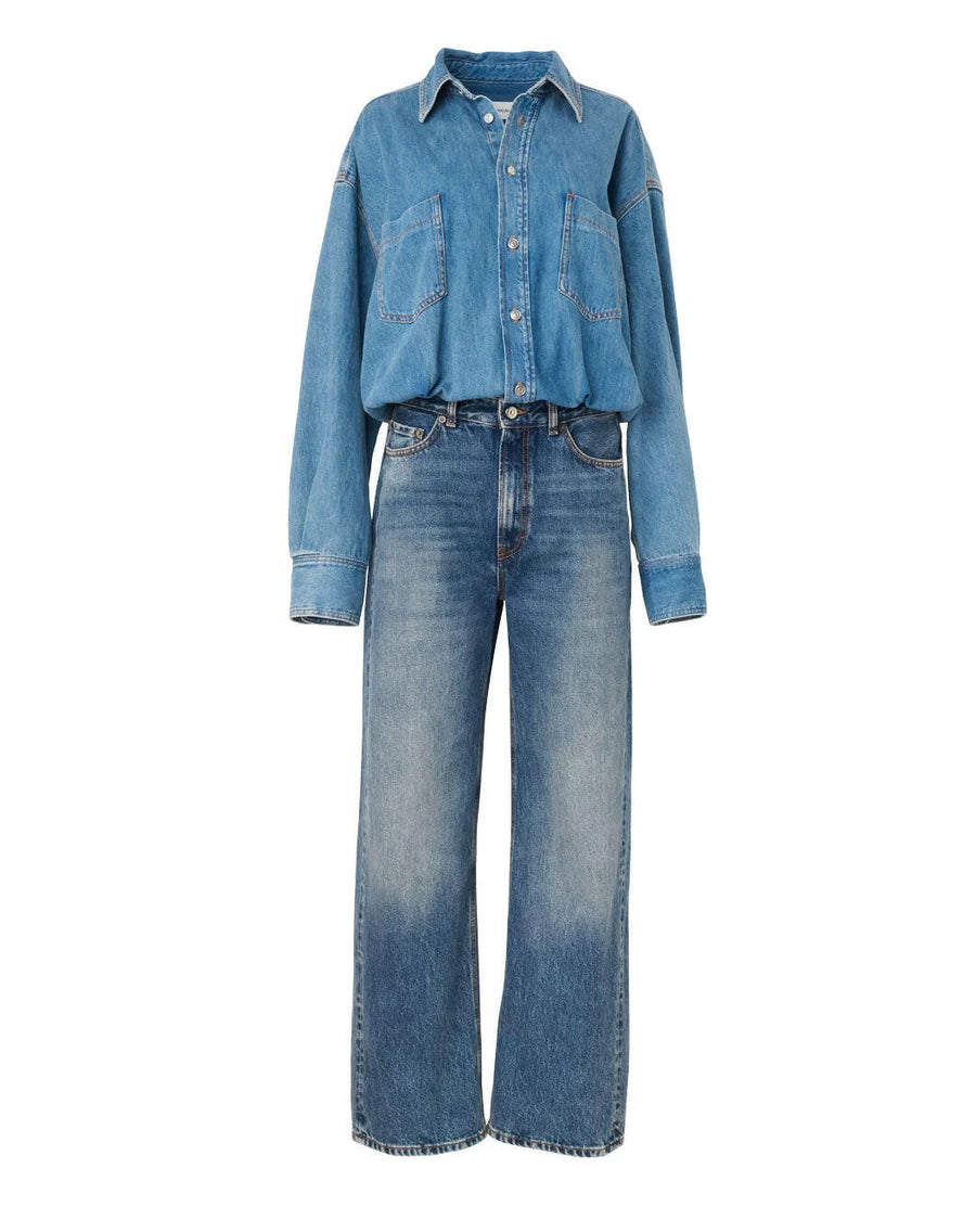 haikure tilda denim jumpsuit piano blue