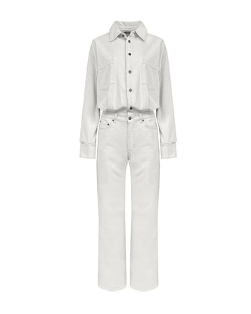 haikure tilda jumpsuit ecru white