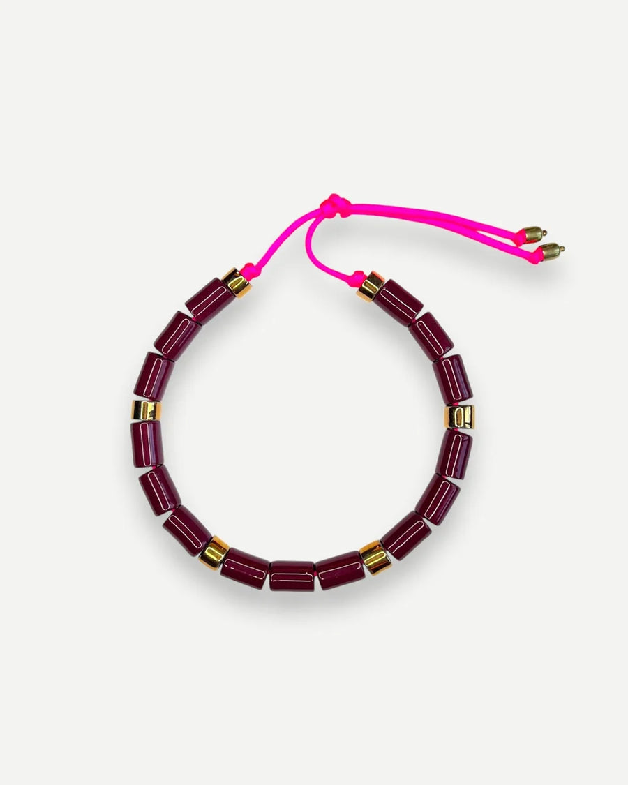 her new tribe Beet and Karat Candy Necklace