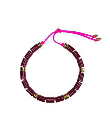 her new tribe Beet and Karat Candy Necklace