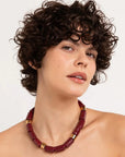 her new tribe Beet and Karat Candy Necklace