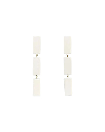 her new tribe Blank Tierney Earrings white